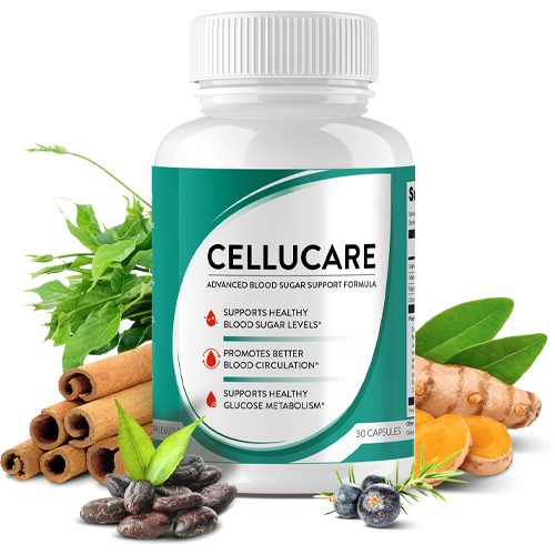 CelluCare blood sugar support supplement bottle