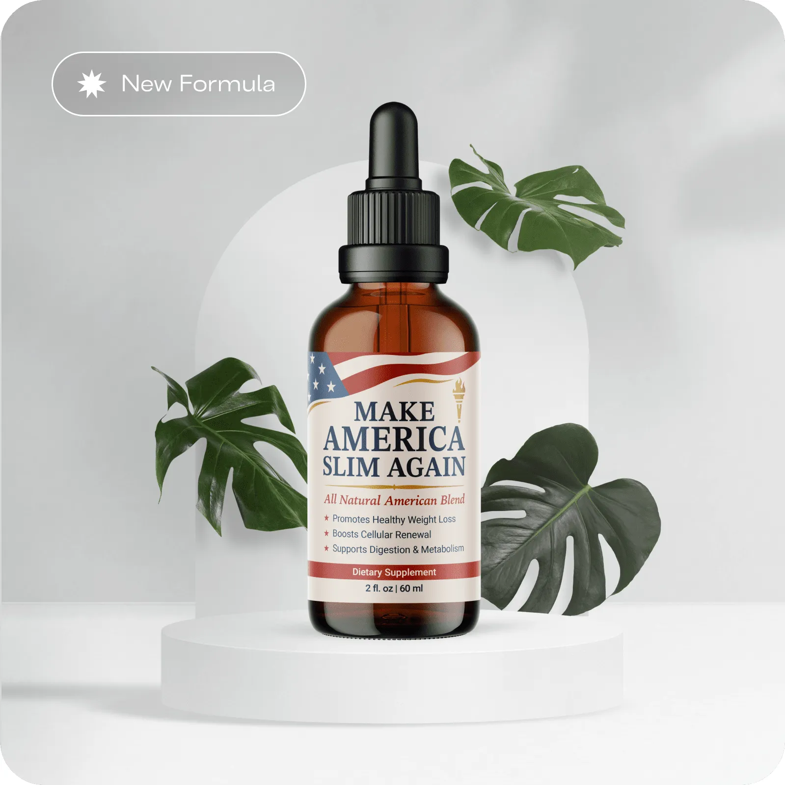 Make America Slim Again ingredient guide bottle